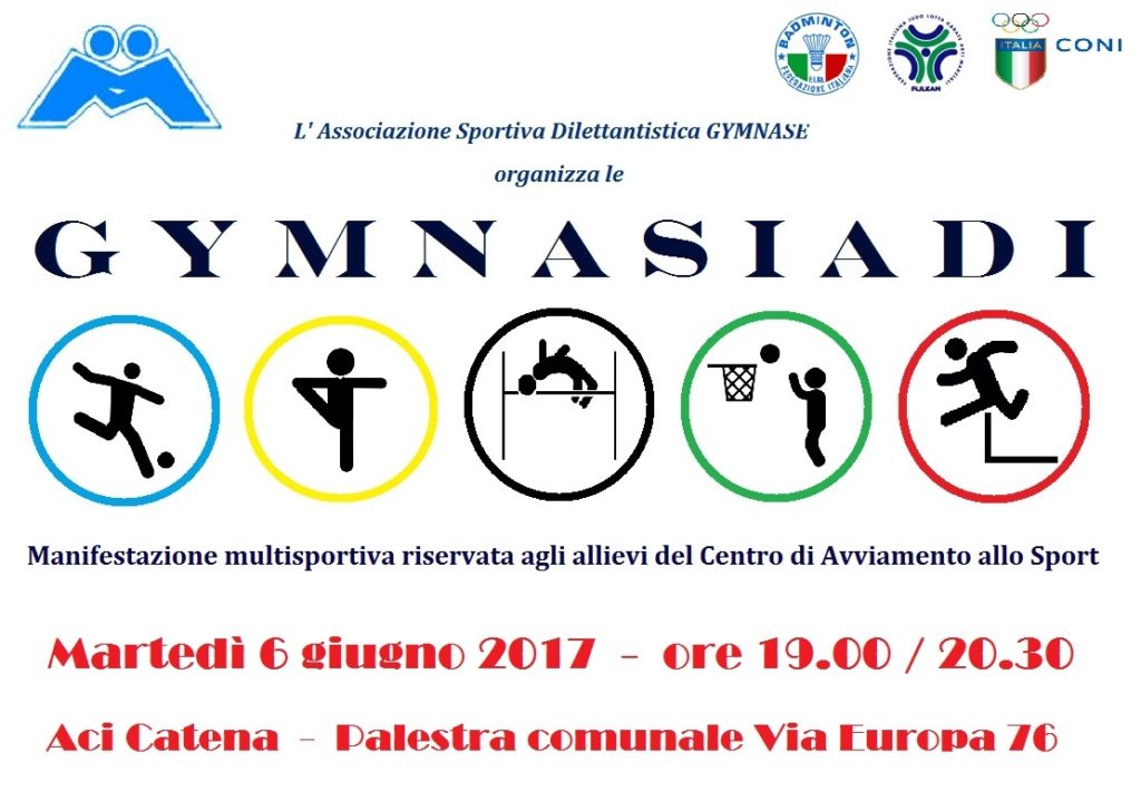 GYMNASIADI : Presentazione dell’edizione 2017